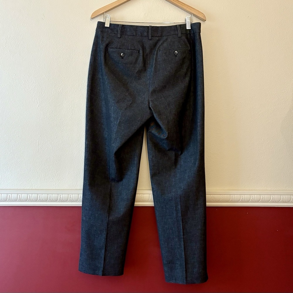 Talbots Hampshire Curvy Fit Ankle Pants Polished Denim Women's 6 Cotton Blend - Picture 6 of 11